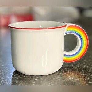 VINTAGE Vandor 1978 Original Rainbow Handle Ceramic Mug Collectible Coffee Tea